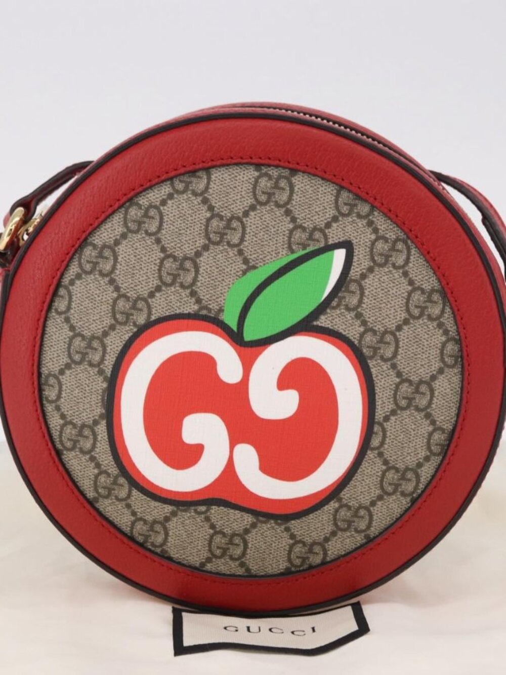 100% Authentic Gucci GG Supreme Apple Ophidia Bag with Dust Cover